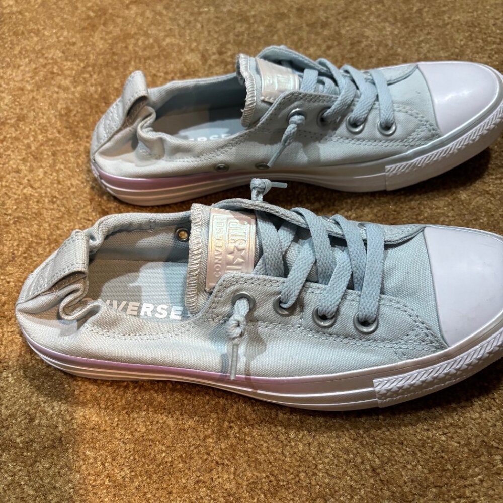 Converse All Stars Sneakers Light Blue Women's Size 8.5 New - Picture 7 of 8
